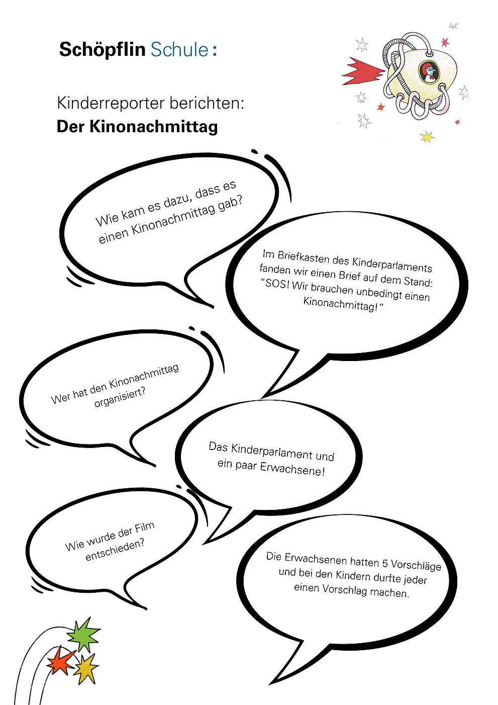 Kinonachmittag an der Schöpflin Schule