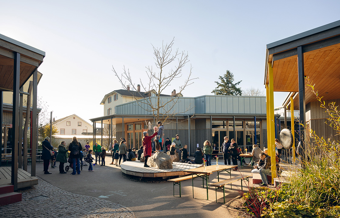 Schulhof der Schöpflin Schule