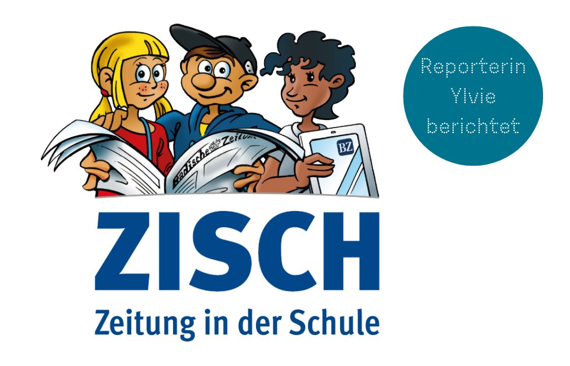 Zisch - Zeitung in der Schule, B. Zetti mit Betti Z. in der Mitte und rechts Bahati Zisch